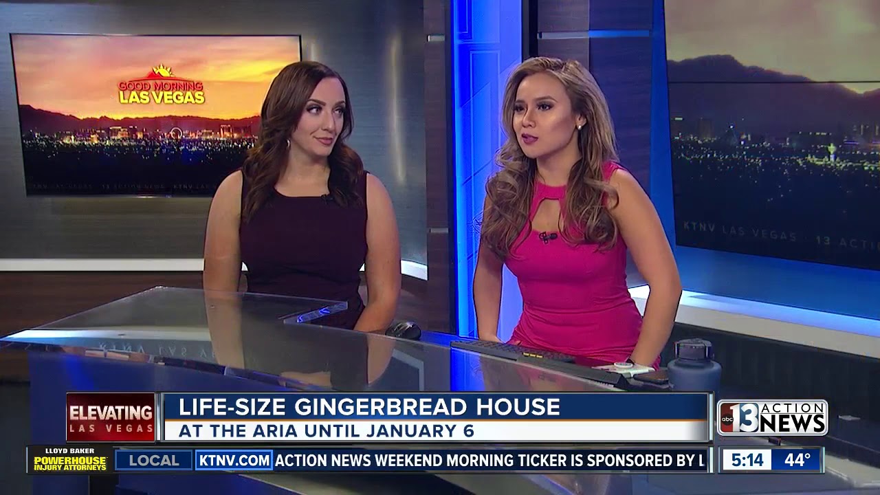 Life-size gingerbread house on Las Vegas Strip