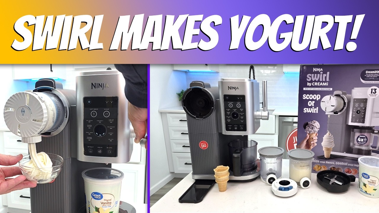 Ninja Creami Swirl How to Make Soft Serve Frozen Yogurt Ice ...