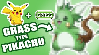 Designing a GRASS TYPE PIKACHU - Pokemon Type Swap