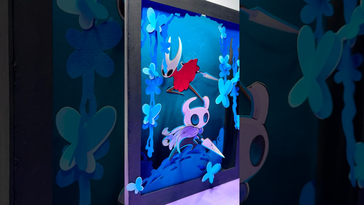 3D art - Hollow Knight Paper Visualisation 🥹💜 Part 2