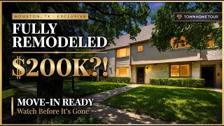 Fully Remodeled Houston Townhome Near Energy Corridor | $200K | FHA, ITIN & More!