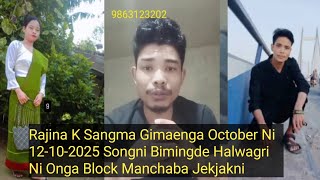 Gital Update October 12-10-2025 Rajina K Sangma Gimaenga Nokdang Ni Manderang Na Namen Dukni