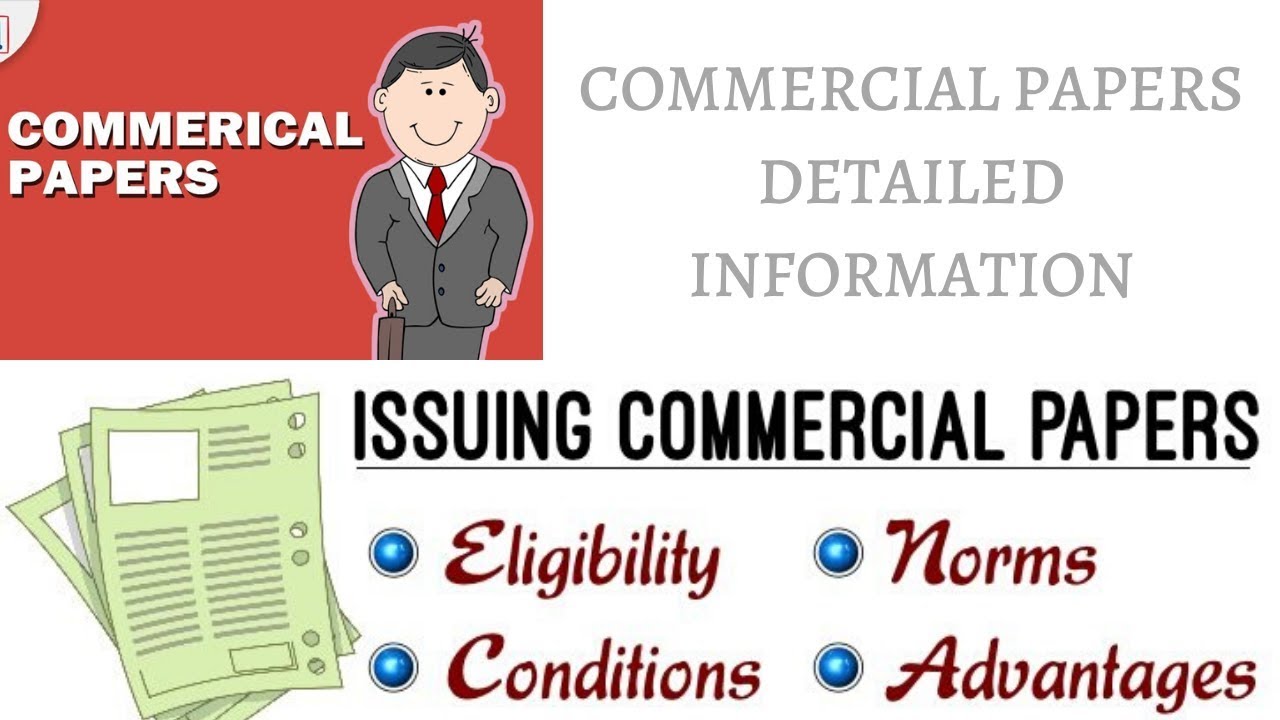What are Commercial Papers in Money Markets ? YouTube