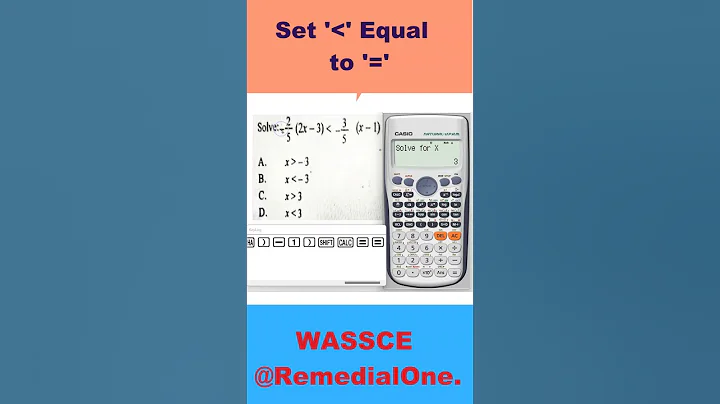 How to Solve Inequalities by Scientific Calculator#wassce #mathtrick #mathematics#calculator #waec