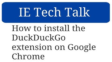 How to install the DuckDuckGo extension on Google Chrome