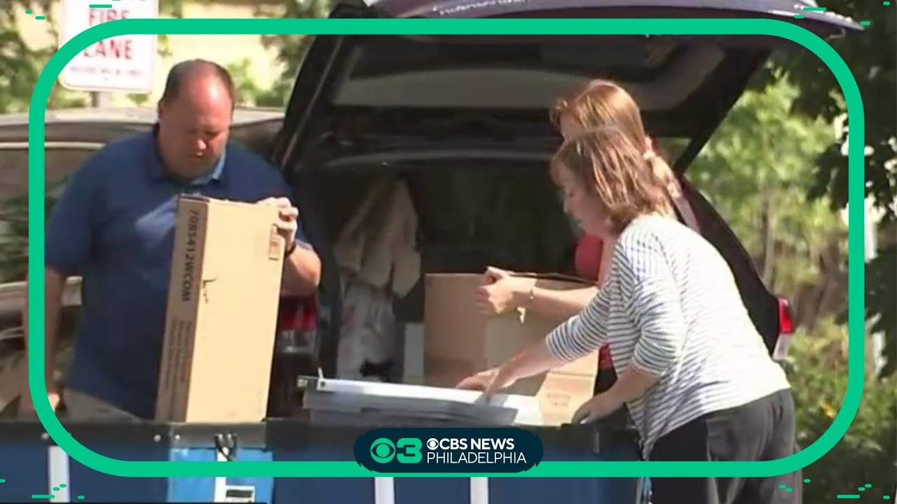 Mixed emotions as Widener, West Chester and Arcadia students move in