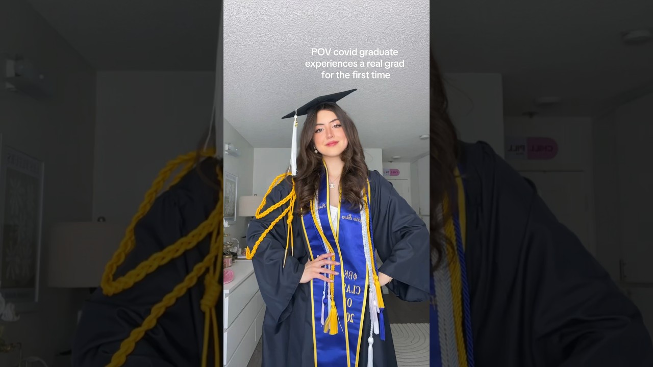 POV Covid graduate experiences a real grad for the first time
