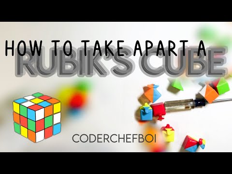 How to disassemble and reassemble a Rubik's cube