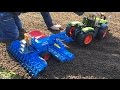BRUDER Toy TRACTORS and Lemken Solitair 9 Seeder (REVIEW+Action)