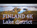 Lake district  4K FINLAND flying over Autumn beauty & soothing music