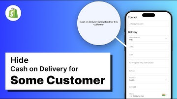 How to Hide Cash on Delivery for Some Customer