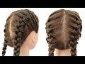 How to double dutch braid  hair tutorial