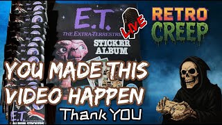 🔴 Filling an E.T. Sticker Album OPEN CHAT  | The Atari Creep
