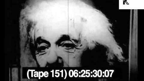 Albert Einstein at Home, 1930s Archive Footage, Kinolibrary