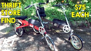 Thrift Store Find - TWO Recumbent Bikes - $75 Each