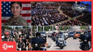 Texas Pays Emotional Tribute to U.S. Soldier Killed in Jordan | Memorial Service & Honor Ride | AC1Z