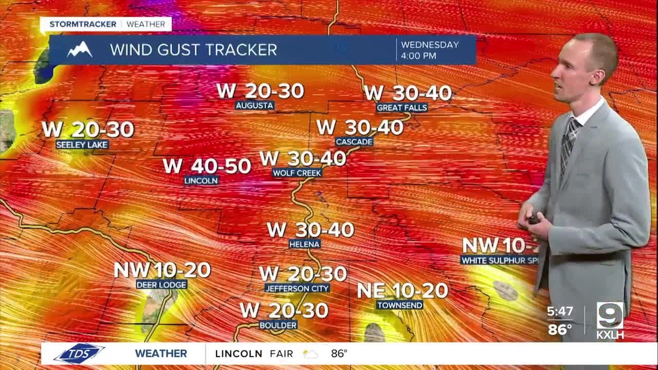 Widespread gusty winds on Wednesday - YouTube