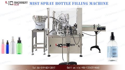 30ml fine mist spray bottle filling and capping machine for Alcohol Sanitizer|monoblock filler