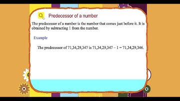 Explore Math Class 5, Unit 01, 05 Predecessor of a number