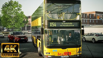 The Bus "4K" Line X54 - FULL ROUTE | Thrustmaster T300RS