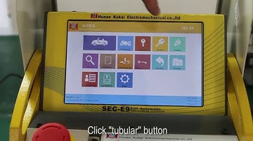 How to cut Tubular key with SEC-E9 key cutting machine obdii365