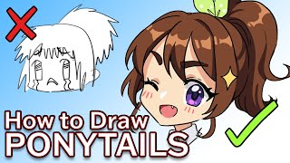 The SECRET to drawing GORGEOUS Ponytails
