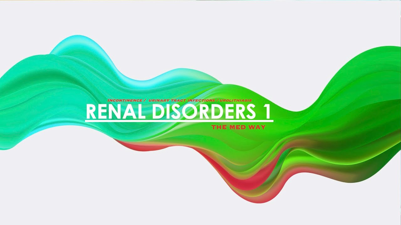Renal Disorders 1 Incontinence, UTI, Kidney Stones YouTube