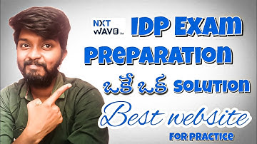 NxtWave Python IDP Prepration | How To Prepare for IDP | Best Website explained by shiva prasad m