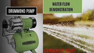 Drummond 1 HD Shallow Well Pump Demonstration 