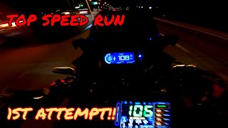 Honda CBR500r 2020 top speed on cam...so far (not to rev limiter)