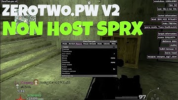 🔥INSANE FREE ZeroTwo.pw V2 Release! [HEN/CEX/DEX] AMAZING Non Host SPRX Mod Menu By Ichigo🔥