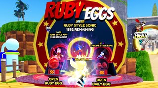 “Ruby” eggs are here in Sonic Speed Simulator..