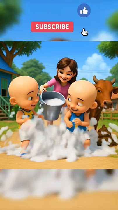 Upin dan Ipin di Mandikan Kak Ros 🤣🥶