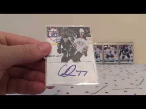 Autographed Homemade Hockey Cards Collection Youtube