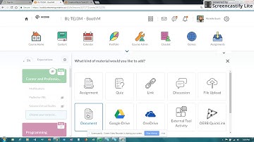 Use a template in your D2L class site content
