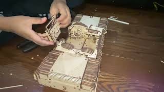 UGEARS VM-05 Model kit on going assembly