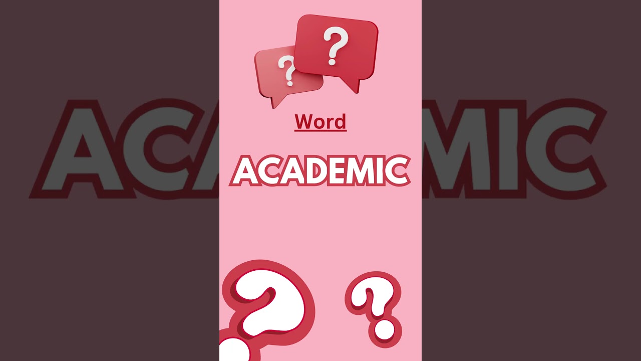 Academic Meaning Explained 🎓 | Learn English Vocabulary with Examples 