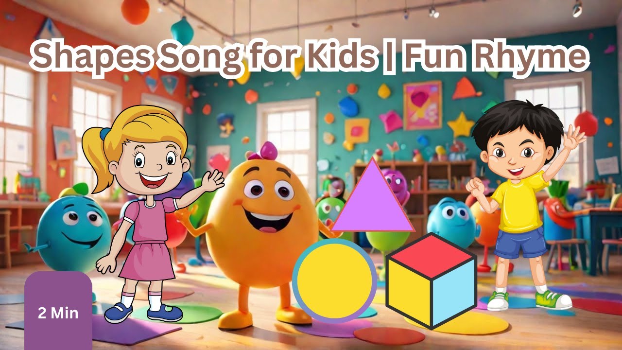 Shapes Song 2024 | Fun Rhyme for Preschoolers and Nursery Children ...