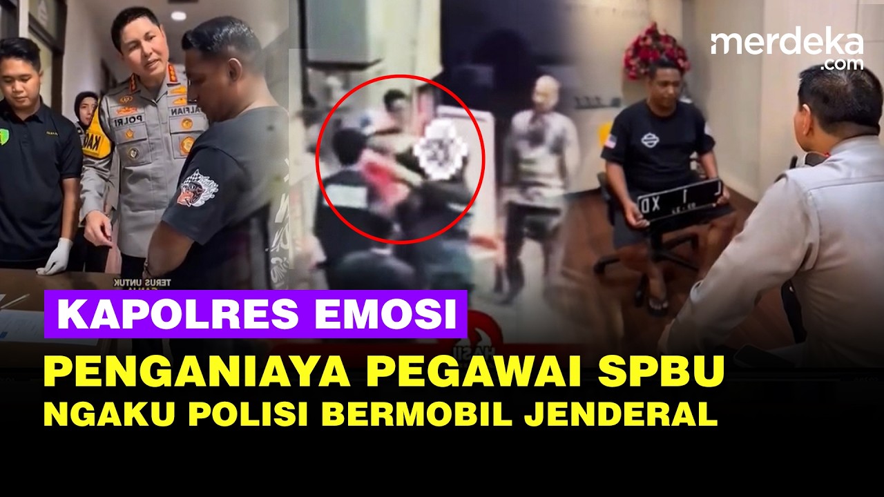 Emosi Kapolres Jaktim Tunjuk-tunjuk Penganiaya Pegawai SPBU Ngaku Polisi Bawa Mobil Jenderal