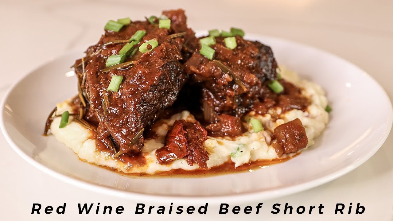 Red Wine Braised Beef Short Rib Candi Entertains Youtube
