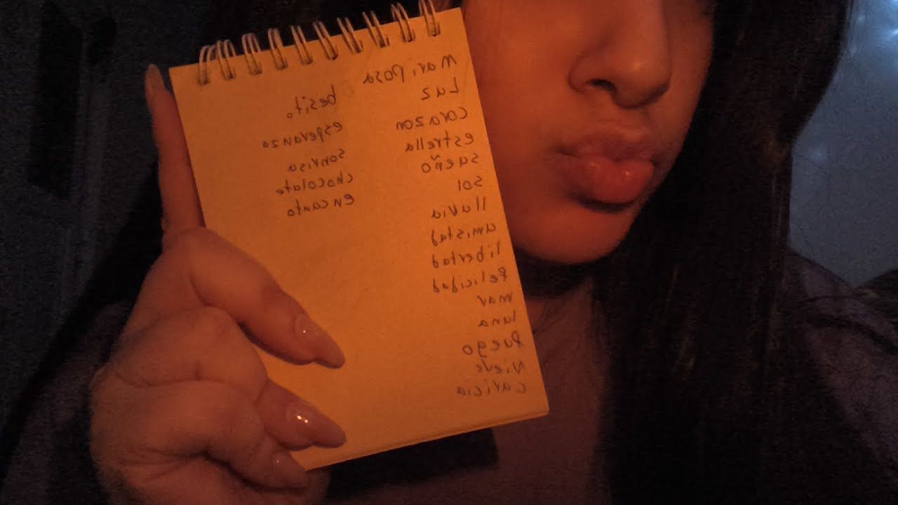 ASMR lofi Spanish words