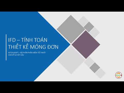Video IFD - Phần mềm thiết kế móng đơn - youtube