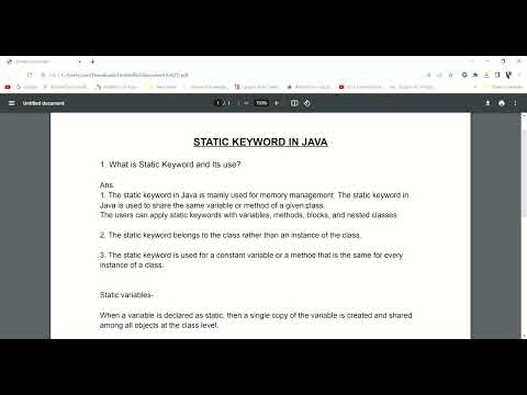 Static Keyword in Java || Important Interview Question || #java #static #questions