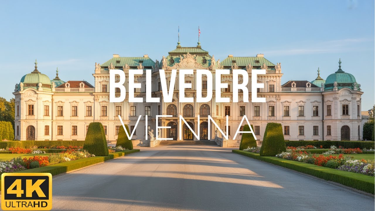 Vienna Walking Tour 🏰 | Exploring Belvedere Palace & Gardens in 4K