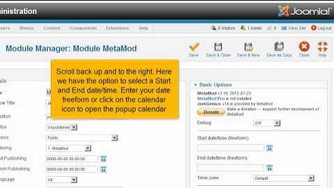 Hoe toon je modules voorwaardelijk met MetaMod in Joomla! 2.5