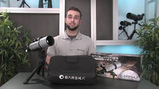 BARSKA Starwatcher 400x70mm Refractor Telescope w/ Tabletop Tripod & Carry Case screenshot 1