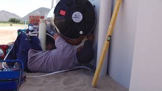 How to install an Outdoor Hot Water Heater.