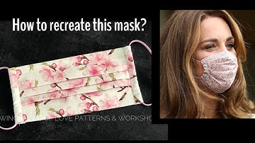 How to sew a simple pleated face mask (with nose wire, filter slot and channel elastics)