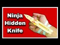 HOW TO MAKE NINJA HIDDEN KNIFE || DIY from popsicle sticks