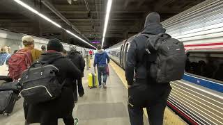 Scenic Amtrak Train Journey from Boston to New York City | South Station to Penn Station